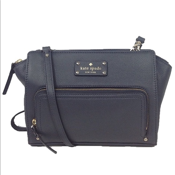 kate spade Handbags - Kate Spade gray leather cross body handbag